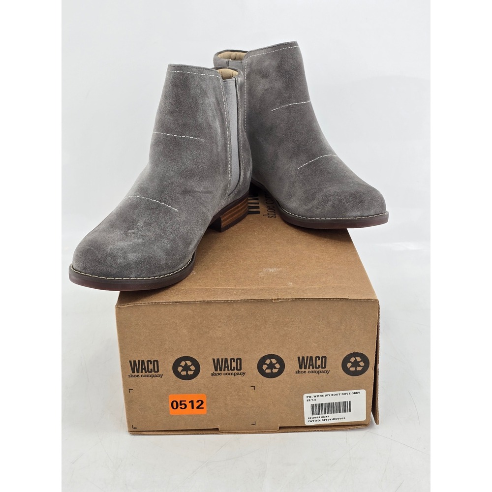 Revitalign Ivy Boot Womens 7.5 Dove Grey Suede Ankle Booties - New